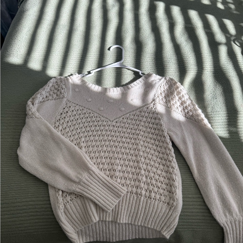 Lucky Brand Cream Knit Sweater